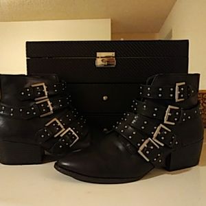 Trendy Moto Boots with Buckles